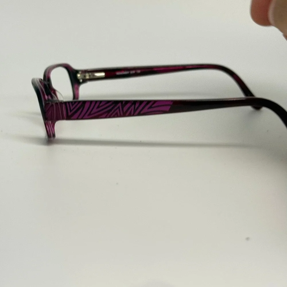Geoffrey Beene Remember BUR 135 Burgundy Black Rectangle Eyeglasses Frames 135mm